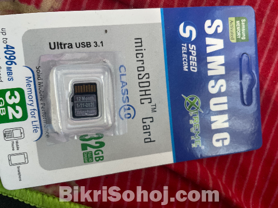 Samsung 32gb micro SD card ( 11 months warranty left )